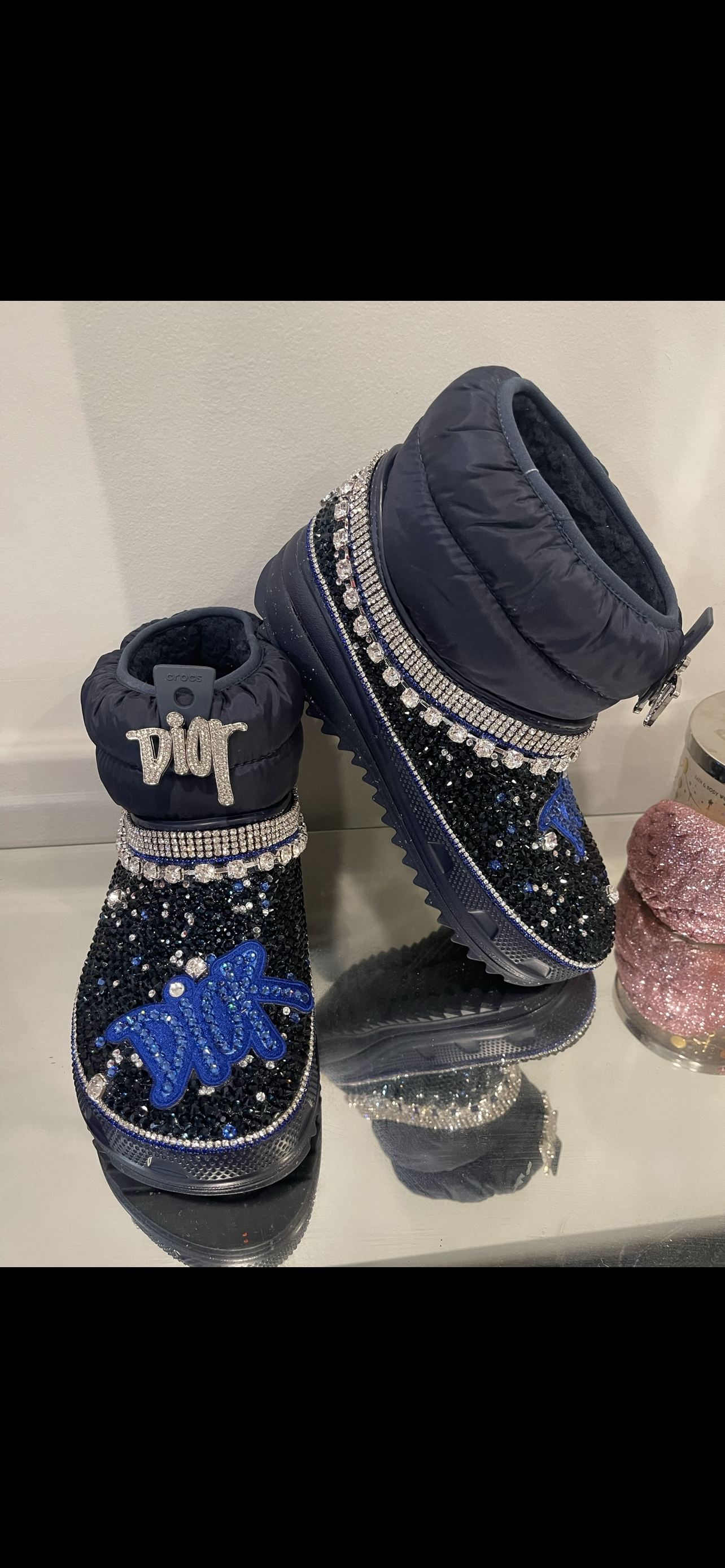 Crystal blue Boots