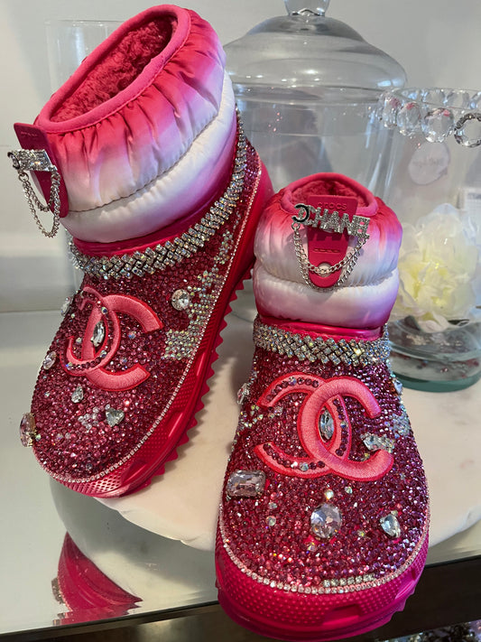 Crystal pink boot